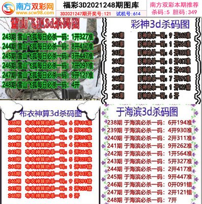  3D开奖_选号总是不中怎么办_三招破解概率迷局